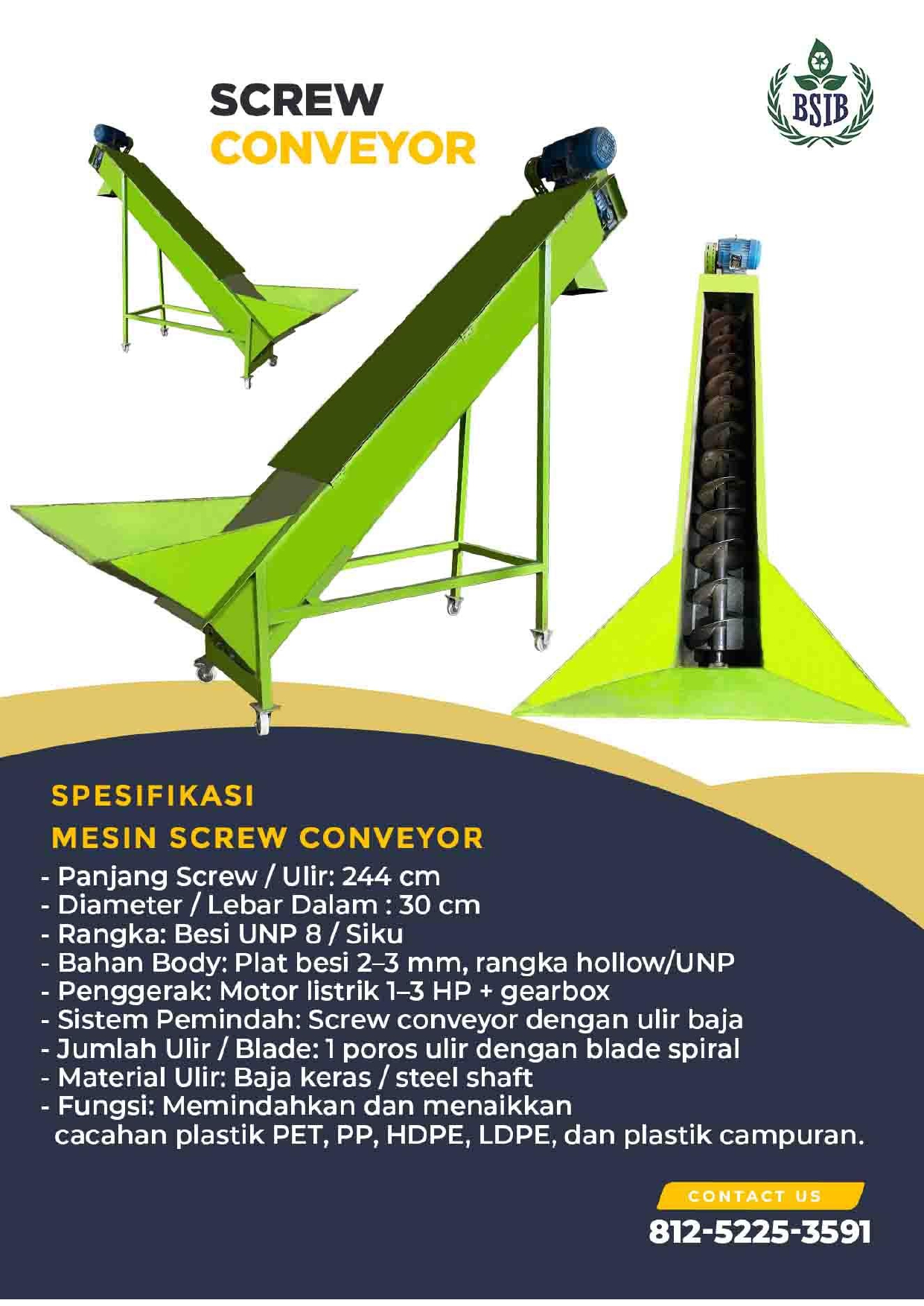 Mesin Screw Conveyor